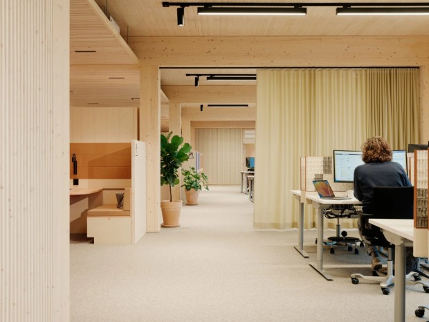 HasleTre: Oslotre's Pioneering Timber Office in Norway, a Sustainable Beacon of Innovation