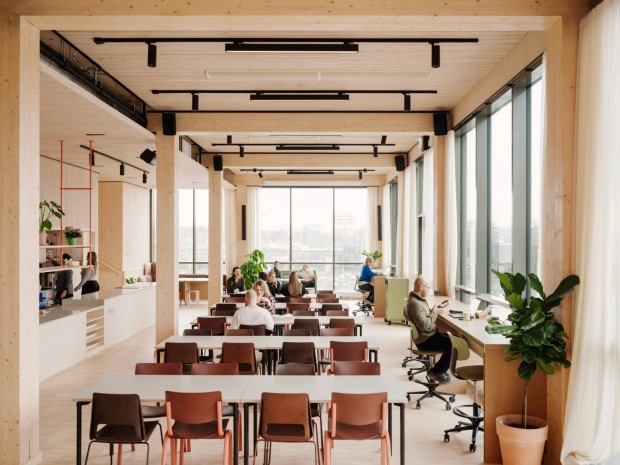 HasleTre: Oslotre's Pioneering Timber Office in Norway, a Sustainable Beacon of Innovation