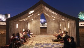 DAAR's Concrete Tent in Sharjah Desert Shows the Idea of “Permanent Temporariness”	