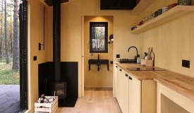 REDUKT's Country Tiny House - Where Darkened Plywood Unveils Off-Grid Living Elegance