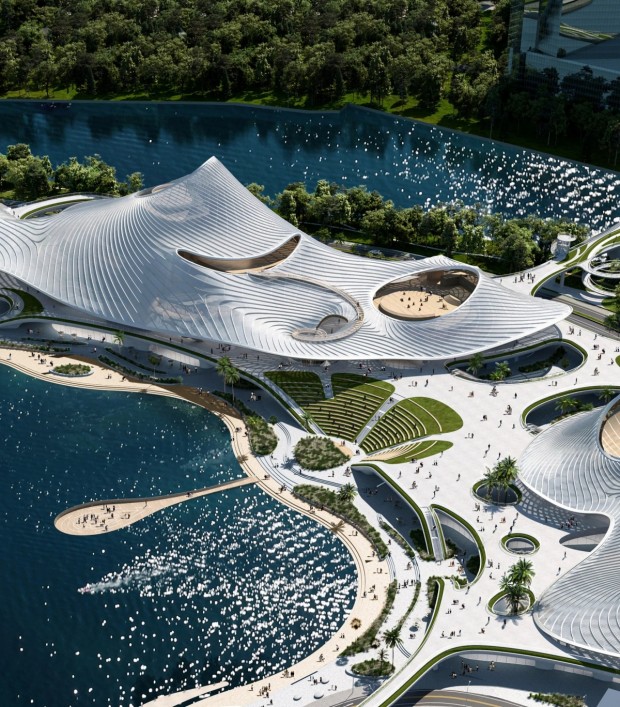 MAD Unveils Nanhai Art Center, Designed To Emulate The Continuous Wave of Water In Contemporary Architectural Brilliance