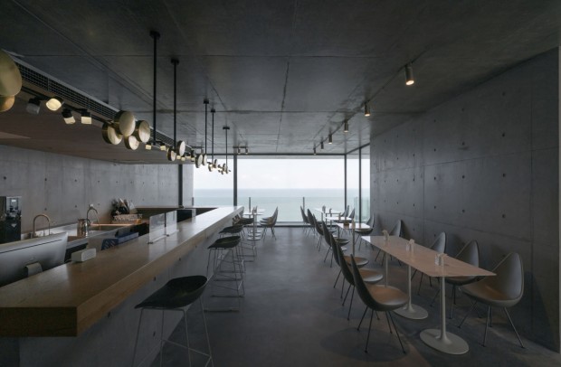 TAO's Cliff Café and Tower House on Jiming Island, Where Concrete and Sea Harmonize