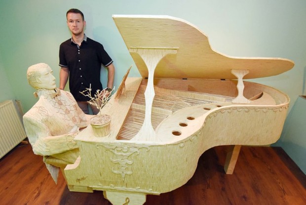 Croatian Artist Tomislav Horvat’s Extraordinary Journey Crafting Life-Size Sculptures with Matchsticks