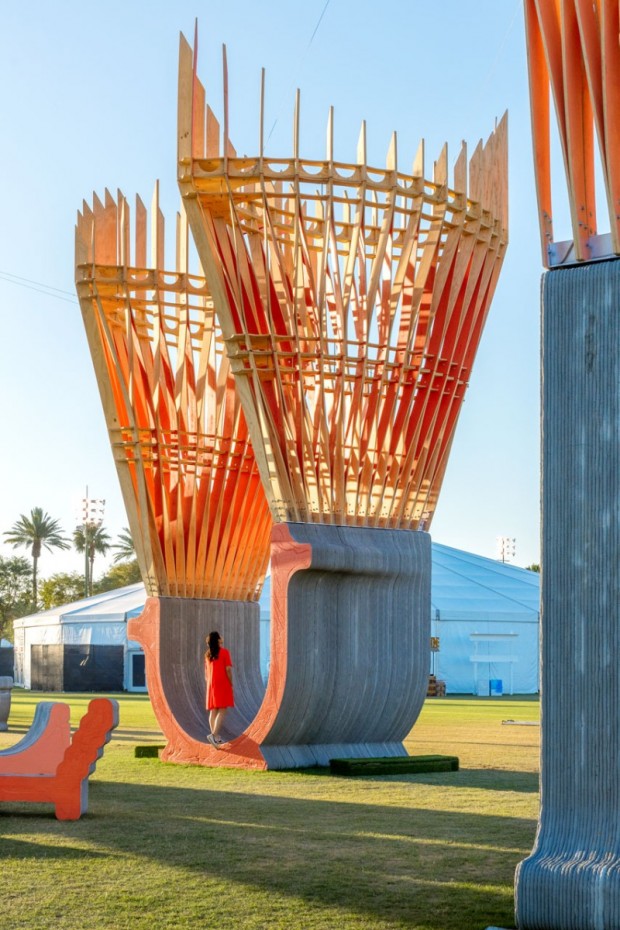'Monarchs' Architectural-Art Installation Takes Center Stage at Coachella