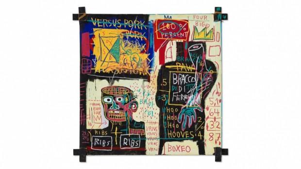 Christie's Showcases Iconic $30 Million Basquiat Stretcher-Bar Painting for May Evening Sale
