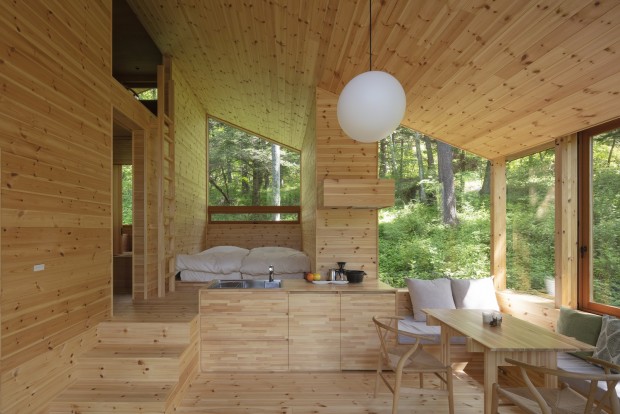 K+S Architects' Cabin in the Woods in Karuizawa, Japan