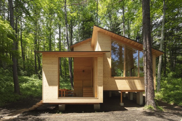 K+S Architects' Cabin in the Woods in Karuizawa, Japan