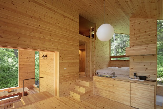 K+S Architects' Cabin in the Woods in Karuizawa, Japan