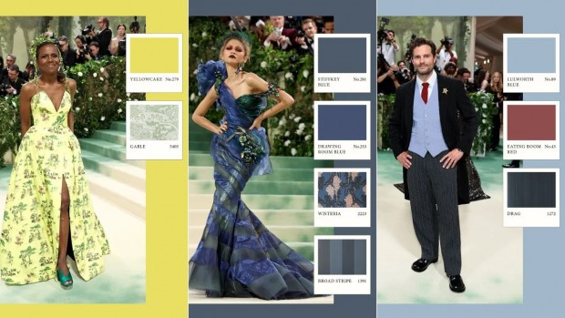 Fashion Trends from Met Gala 2024 Translating into Interior Design Palettes with Farrow & Ball