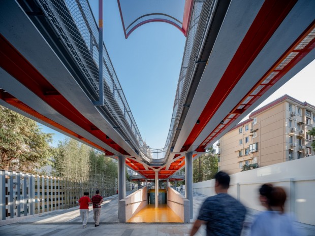 Atelier Liu Yuyang Architects Revitalizes Former Shanghai Rail Line into Vine-Like Walking Belt Community Park