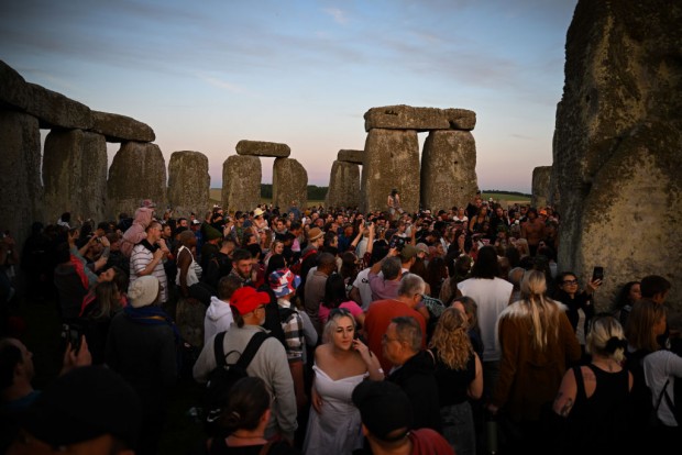 Worshippers At Stonehenge Prepare For Sunrise On Summer Solstice 2024