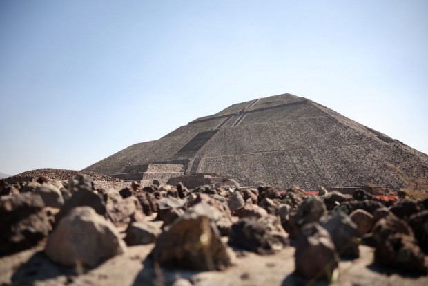 People Gather at Teotihuacan Pyramids For Spring Equinox