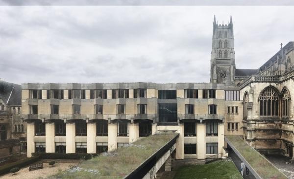 Pollen’s Downside Abbey Library and East Wing listed