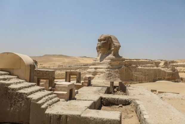 Tourists Visit Pyramids At Giza