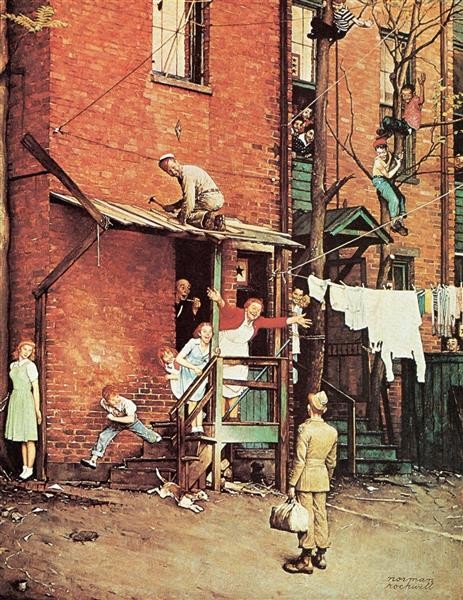 Norman Rockwell 'The Homecoming'