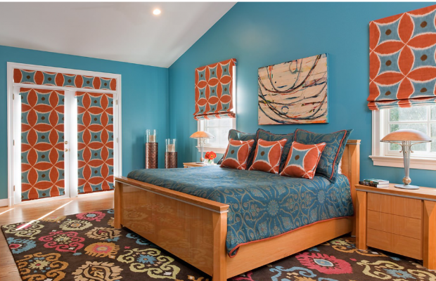 Bethesda Home Celebrating Vibrant Color and Pattern