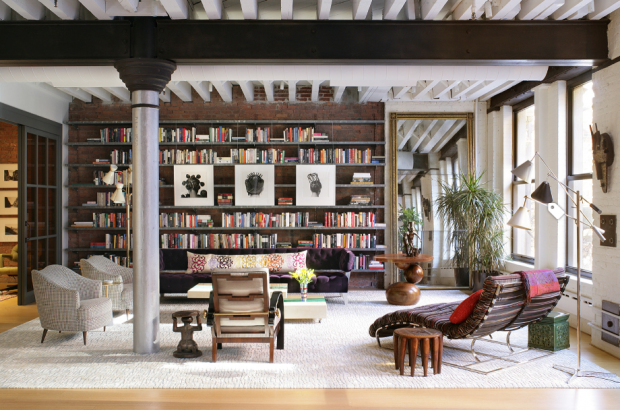 NYC Loft Contemporary Living Room, New York