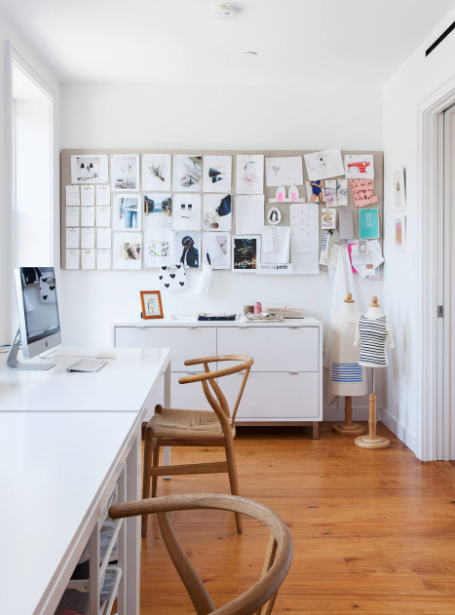 Cobble Hill, Brooklyn Row house Contemporary Home Office, New York