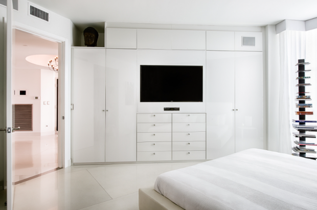 Floor to Ceiling Wardrobe with TV