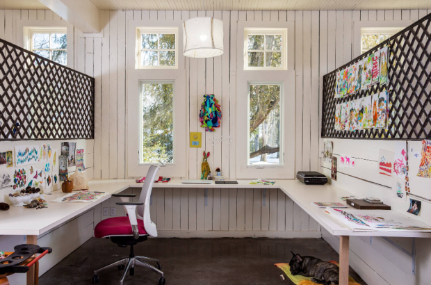 Farmhouse Revisited Modern Home Office, Boston