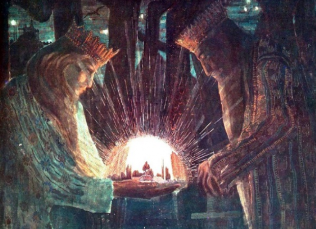 Karalių pasaka (Tale of Kings) by M. K. Čiurlionis (a fragment). ©Augustinas Žemaitis.