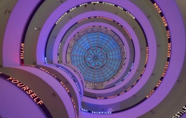 Jenny Holzer's Latest Guggenheim Exhibit Critiqued for Falling Short of Present Relevance