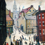 L.S. Lowry: Bridge Street, Berwick-upon-Tweed, 1938