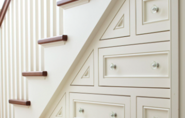 Staircase with drawers