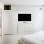 Floor to Ceiling Wardrobe with TV