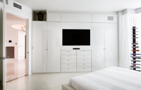 Floor to Ceiling Wardrobe with TV