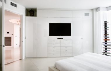 Floor to Ceiling Wardrobe with TV