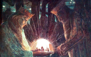 Karalių pasaka (Tale of Kings) by M. K. Čiurlionis (a fragment). ©Augustinas Žemaitis.