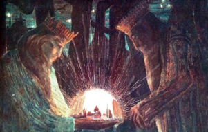 Karalių pasaka (Tale of Kings) by M. K. Čiurlionis (a fragment). ©Augustinas Žemaitis.